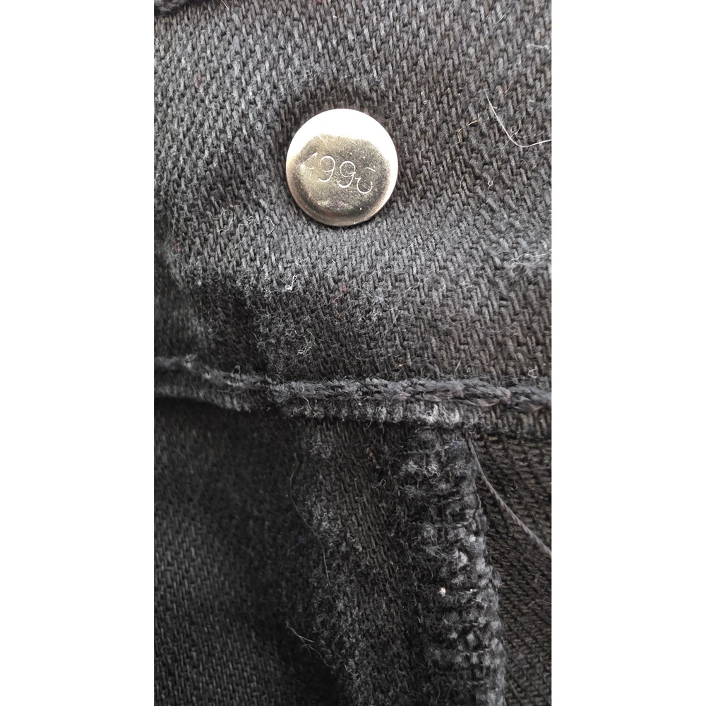 Levis 505 Men's Black Denim Shorts Regular Fit Size W40 Classic Five Pocket Jean - Picture 8 of 9
